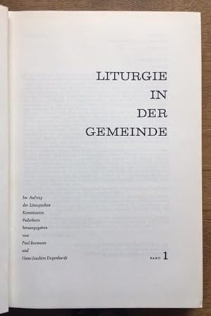 Bild des Verkufers fr Liturgie in der Gemeinde. zum Verkauf von Antiquariat Lohmann