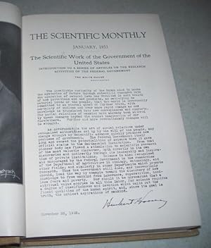 Seller image for The Scientific Monthly Volume XXXVI, January-June 1933 Bound in One Volume for sale by Easy Chair Books