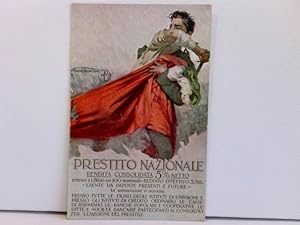 AK Prestitio Nationale, Rendita Concolidata 5% Netto; Künstler-AK; Werbung, Italien, 1918