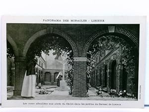 AK Lisieux - Panorama des Miracles, Les roses efeuillées aux pieds du Christ dans les jardins du ...