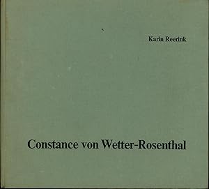 Imagen del vendedor de Constance von Wetter-Rosenthal. Monographie.(einer Bildhauerin aus dem Baltikum),;Herausgeber Carl-Schirren-Gesellschaft., a la venta por Antiquariat Kastanienhof