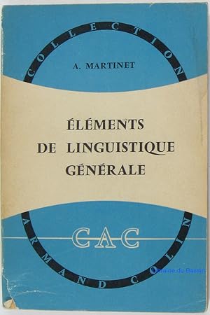 Eléments de linguistique générale