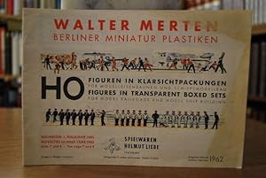 Walter Merten Berliner Miniatur Plastiken. HO Figuren in Klarsichtpackungen für Modelleisenbahnen...
