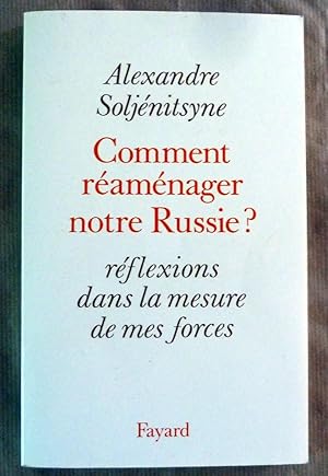 Image du vendeur pour Comment Ramnager la Russie rflexion dans la mesure de mes forces. mis en vente par librairie sciardet