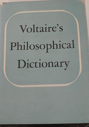 Seller image for Voltaire's Philosophical Dictionary for sale by jeanette's books