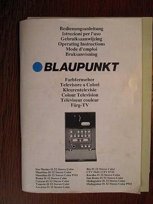 BLAUPUNKT - Farbfernseher - Original Bedienungsanleitung - mehrsprachig.