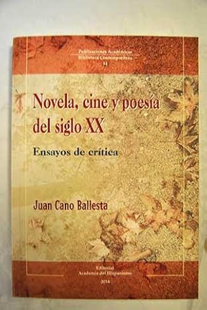 Immagine del venditore per Novela, cine y poesa del siglo XX venduto da Alcan Libros