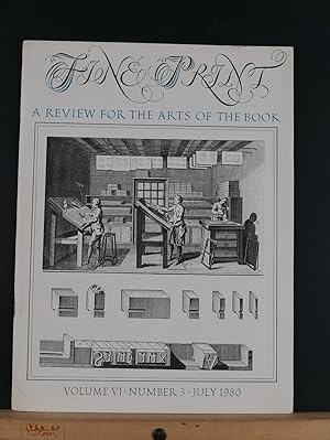 Fine Print, A Review for the Arts of the Book (July 1980)