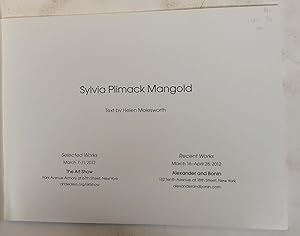 Seller image for Sylvia Plimack Mangold for sale by Mullen Books, ABAA