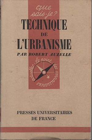 Imagen del vendedor de TECHNIQUE DE L'URBANISME Idioma: Francs. Firma anterior propietario. a la venta por Librera Hijazo