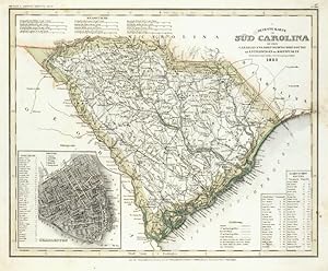 Neueste Karte von Süd Carolina