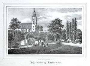 Imagen del vendedor de Stadtkirche zu Knigsbrck a la venta por Antikvariat Krenek