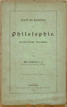 Begriff und Eintheilung der Philosophie