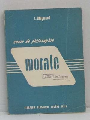 Seller image for Cours de philosophie morale for sale by crealivres