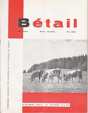 Revue Bétail. Mai 1960