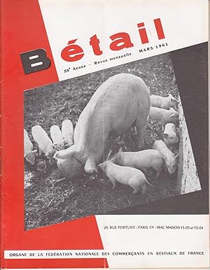 Revue Bétail. Mars 1961
