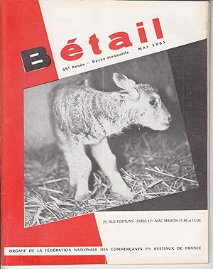Revue Bétail. Mai 1961