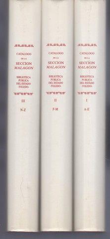 Catalogo de la seccion Malagon de la Biblioteca Publica del Estado, Toledo