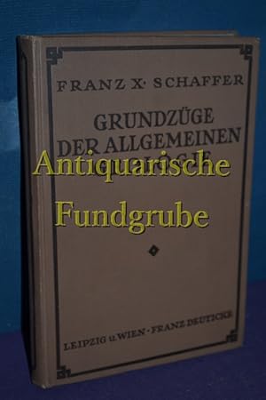 Bild des Verkufers fr Grundzge der allgemeinen Geologie. von F. X. Schaffer zum Verkauf von Antiquarische Fundgrube e.U.