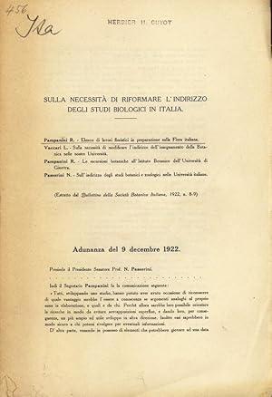 Seller image for Elenco di lavori floristici in preparazione sulla Flora italiana. SULLA NECESSIT DI RIFORMARE L'INDIRIZZO DEGLI STUDI BIOLOGICI IN ITALIA. for sale by Antiquariat Bookfarm