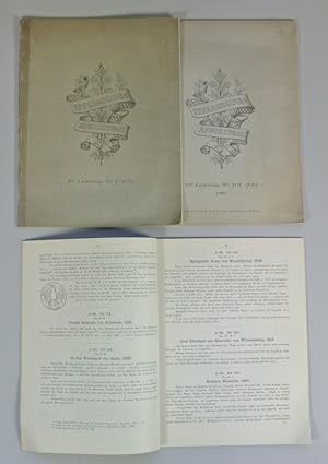 Imagen del vendedor de Sphragistische Aphorismen, 300 mittelalterliche Siegel systematisch classificirt und erlutert. (Vollstndige Originalausgabe in 3 Heftlieferungen). a la venta por Antiquariat Bookfarm