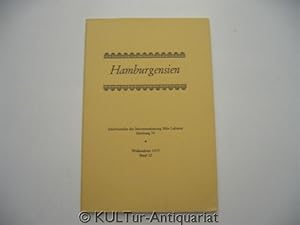Seller image for Hamburgensien. Weihnachten 1975. Schriftenreihe des Hauses Lafrentz. for sale by KULTur-Antiquariat