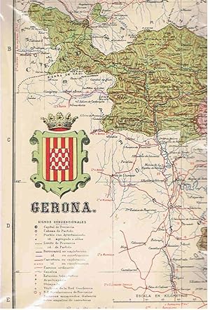 Imagen del vendedor de ESPAA REGIONAL.Cartas Corogrficas de Benito Chias y Carb. GERONA. a la venta por Librera Torren de Rueda