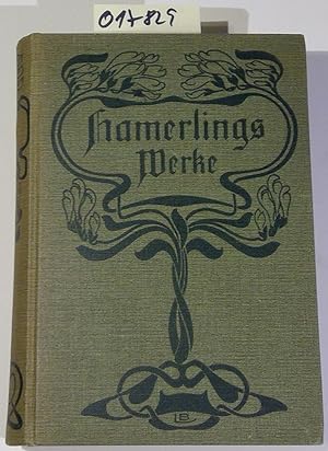 Seller image for Hamerlings Werke in vier Bnden - hier Erster Band (Dritte Auflage) for sale by Antiquariat Trger