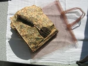 Buchobjekt - Bookart - Wüste. Desert. - Stoffbuch. 16 Blätter braun - gelber Baumwollstoff, benäh...