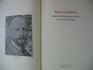 Hans von Marees seinem Andenken gewidmet.