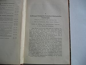 Verhandlungen der Deutschen Pathologischen Gesellschaft. Erste Tagung bis 15. Tagung in 15 Bänden...