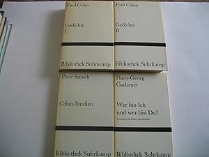 Konvolut von 4 Bänden der Bibliothek Suhrkamp: Gedichte I und II (Bibliothek Suhrkamp 412 und 413...
