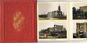 Bild des Verkufers fr Album von Hamburg Leporello 24 Blatt mit 34 Ansichten, mit mehreren kleine Panoramen, Nahansichten der wichtigsten Gebude, Brunnen, Schiffe, 4x Trachten .um 1900 zum Verkauf von Buecherstube Eilert, Versandantiquariat