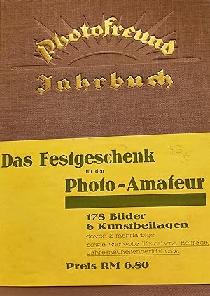 Bild des Verkufers fr Photofreund Jahrbuch 1927 / 28. 1928 zum Verkauf von Buecherstube Eilert, Versandantiquariat