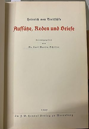 Image du vendeur pour Aufstze, Reden und Briefe. 5 Bnde mis en vente par Buecherstube Eilert, Versandantiquariat