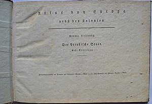 Atlas von Europa nebst den Kolonien. 9.+ 10. Lieferung. 26 Karten, gebunden. Der preußische Staat...