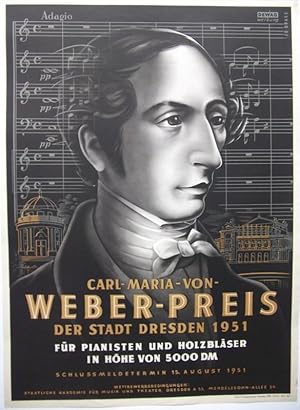 Jo Brase. Carl - Maria - von- Weber - Preis der Stadt Dresden 1951 für Pianisten und Holzbläser i...