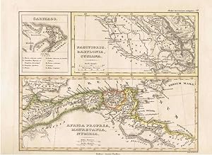 Karte von Carthago / Pastigris, Babylonia, Susiana / Africa Propria, Mauretania, Numidia. Nordafr...