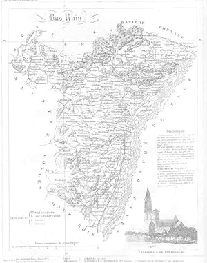 BAS RHIN ( Strasbourg, Petite Pierre, Haguenau, Schittstat) mit einer Ansicht Cathedrale de Stras...