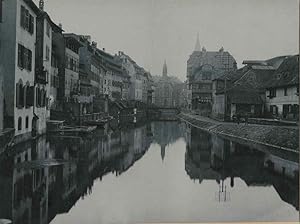 Ansicht von Strasburg (Petite France), Frankreich Albuminabzug. Original - Fotografie.
