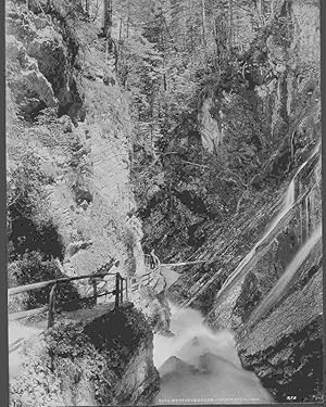 Berchtensgaden - Wimbachklamm ( Bayern). Albumin - Abzug. Original - Fotografie.