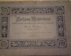 Imagen del vendedor de Sachsens Frstenhaus. Sgraffitofries ( Sgraffiti ) am Kniglichen Schlo zu Dresden. 1876 a la venta por Buecherstube Eilert, Versandantiquariat