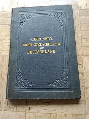 Imagen del vendedor de Historisch - Geographischer Schul - Atlas. Zwlf illuminirte Karten in Kupferstich.1858 a la venta por Buecherstube Eilert, Versandantiquariat