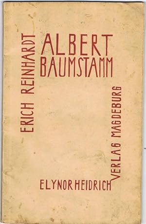 Bild des Verkufers fr ALBERT BAUMSTAMM. 1926 zum Verkauf von Buecherstube Eilert, Versandantiquariat