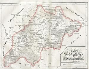 Charte der Ephorie Annaberg aus Atlas des Königreichs Sachsen in 26 Karten