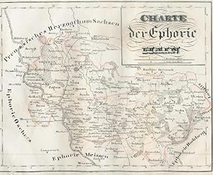 Charte der Ephorien Hain aus Atlas des Königreichs Sachsen in 26 Karten