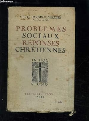 Seller image for PROBLEMES SOCIAUX REPONSES CHRETIENNES- IN HOC SIGNO for sale by Le-Livre