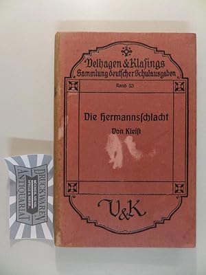 Bild des Verkufers fr Die Hermannsschlacht. Deutsche Schulausgaben, Band 53. zum Verkauf von Druckwaren Antiquariat