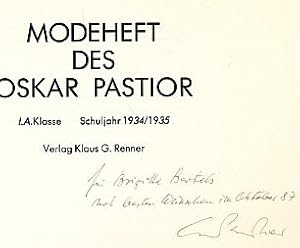 Modeheft des Oskar Pastior : I.A. Kl., Schuljahr 1934 / 1935.