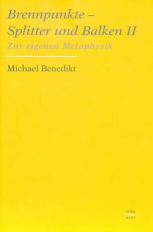 Seller image for Brennpunkte - Splitter und Balken. Teil 2. Zur eigenen Metaphysik. for sale by Fundus-Online GbR Borkert Schwarz Zerfaß